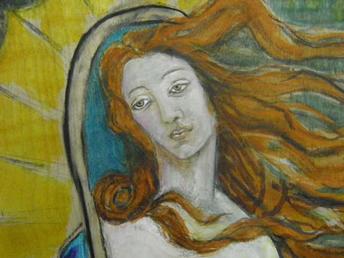 Woman with long hair